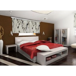 Стильная спальня в белом цвете МДКС-55