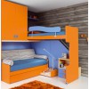 Детский двухэтажный уголок с кроватью на втором этаже МДД-62 Кровати шкафчики и ящички изготовим для детских комнат на заказ в Киеве