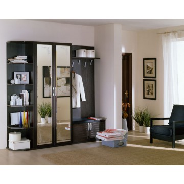 Мебель в прихожую с зеркальными дверями МДП-51 Прихожие для хрущевок и небольших квартир в Киеве 